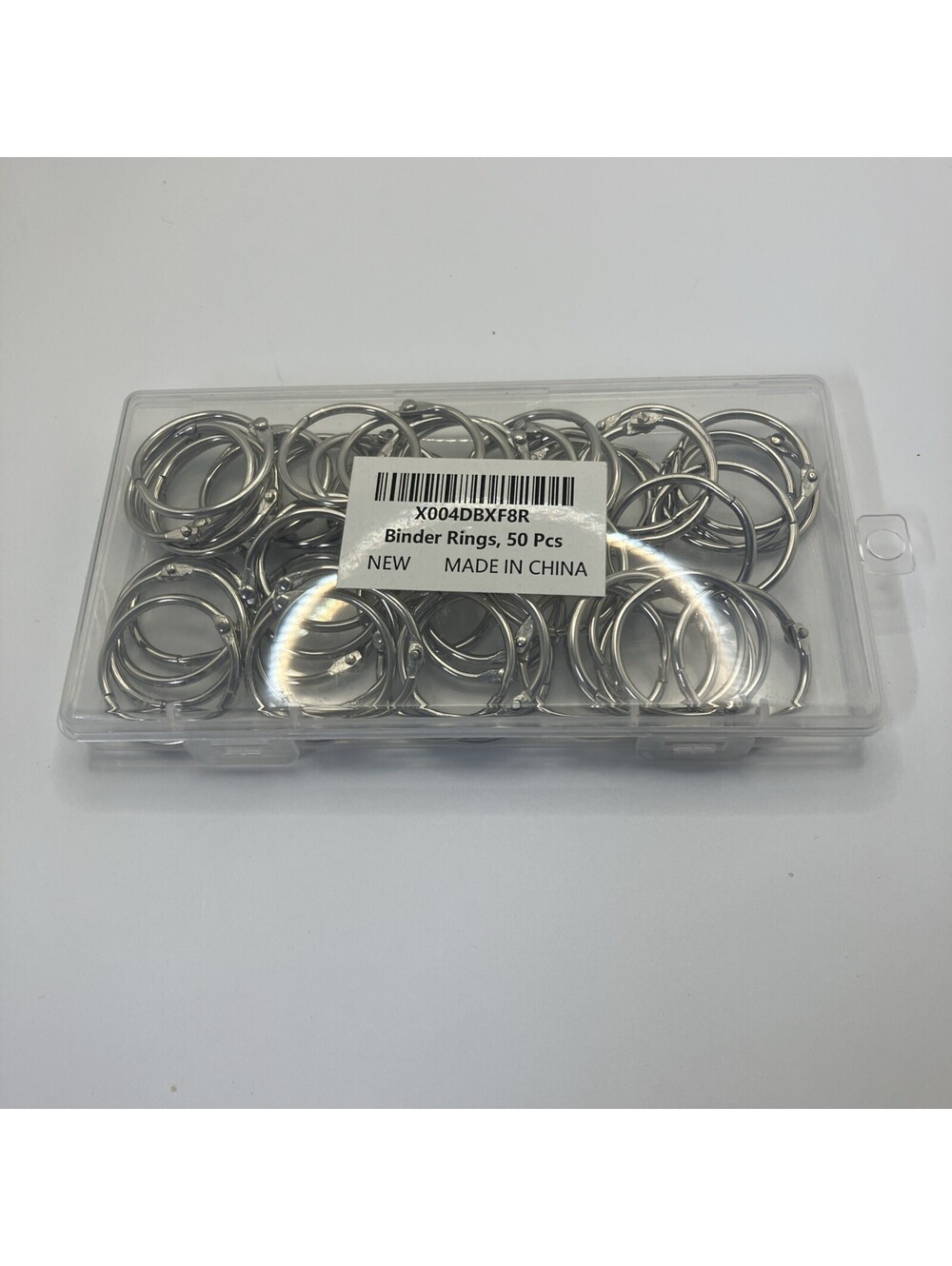 Small Binder Rings 1/2 inch 50 Pcs Mini Book Key 50PCS, Silver